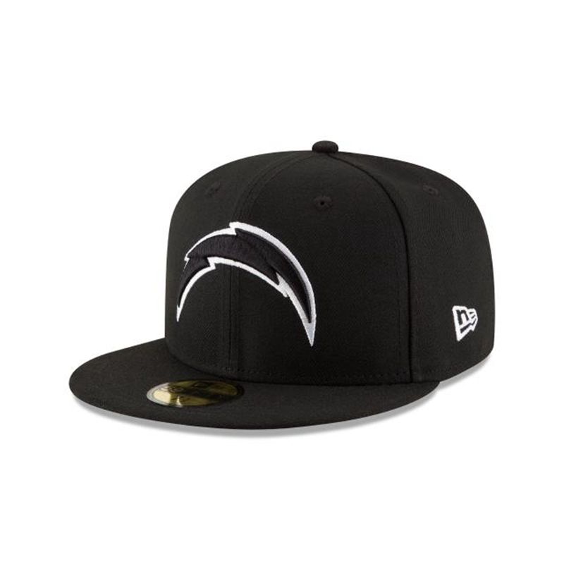 NFL Los Angeles Chargers 59Fifty Fitted (GPJ3440) - Black New Era Caps